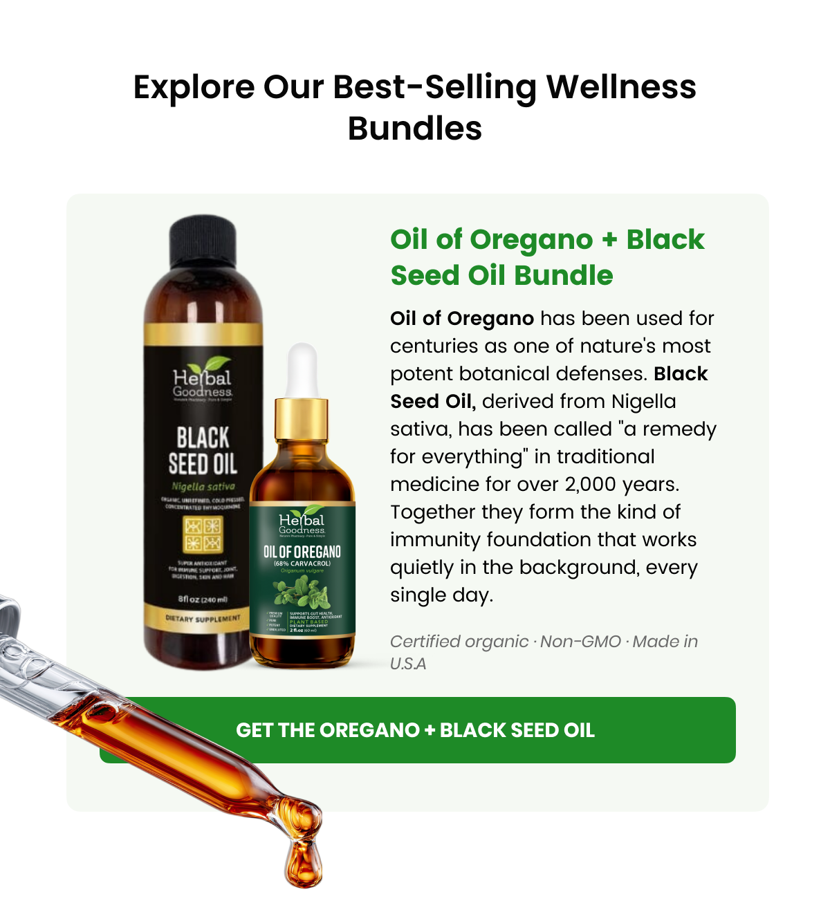Oil of Oregano + Black Seed Oil Bundle