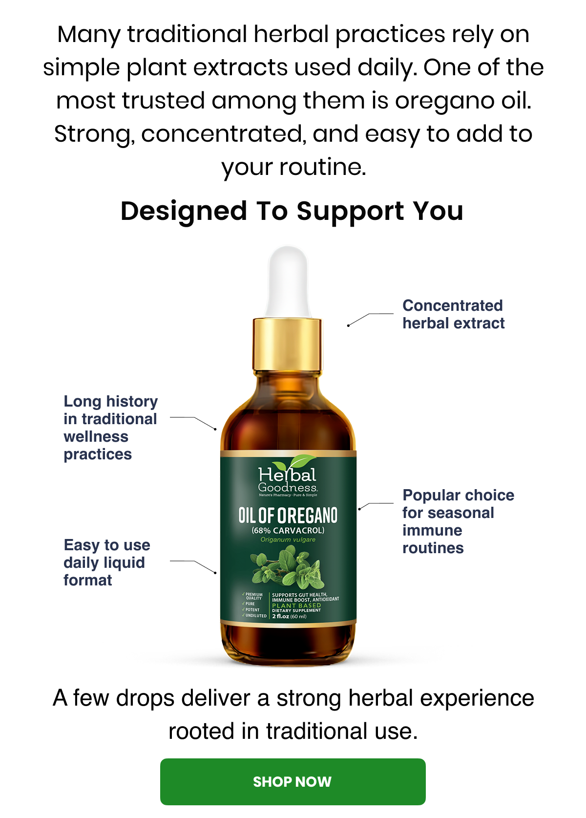 Many traditional herbal practices rely on simple plant extracts used daily. One of the most trusted among them is oregano oil. Strong, concentrated, and easy to add to your routine.