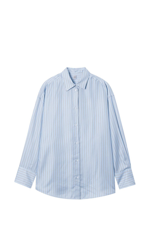 Striped silk shirt