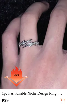 1pc Fashionable Niche Design Ring...