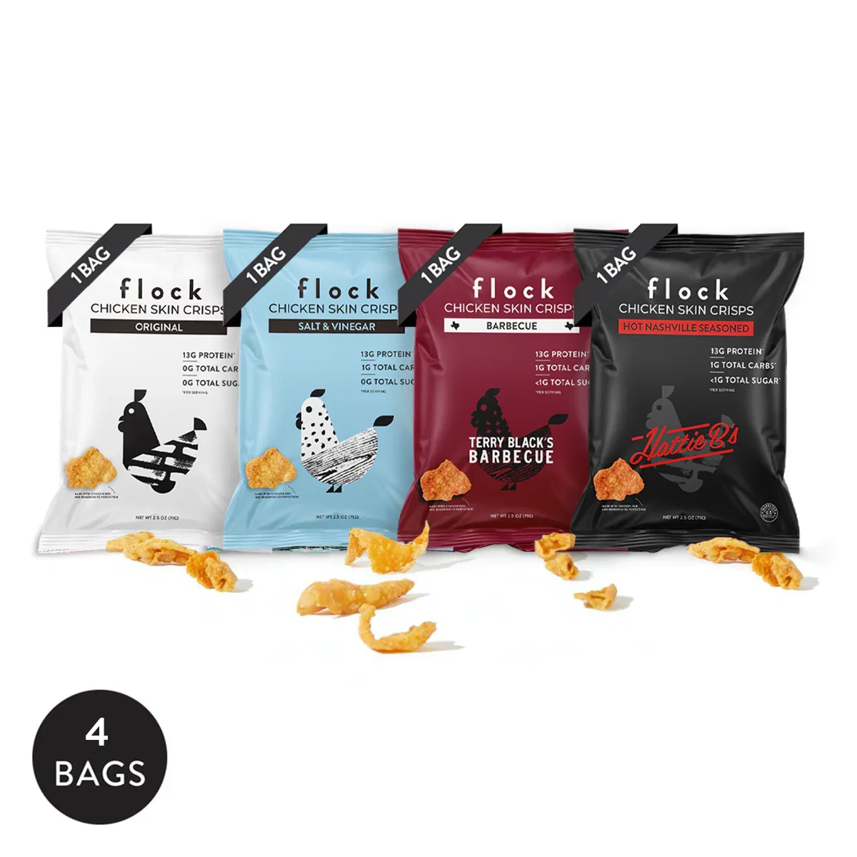 Image of Flock XL Variety 4-Pack (2.5 OZ Bags)