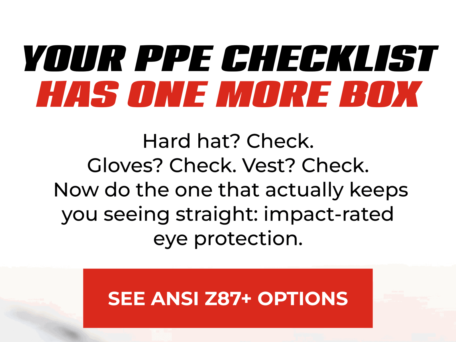 Your PPE Checklist Has One More Box