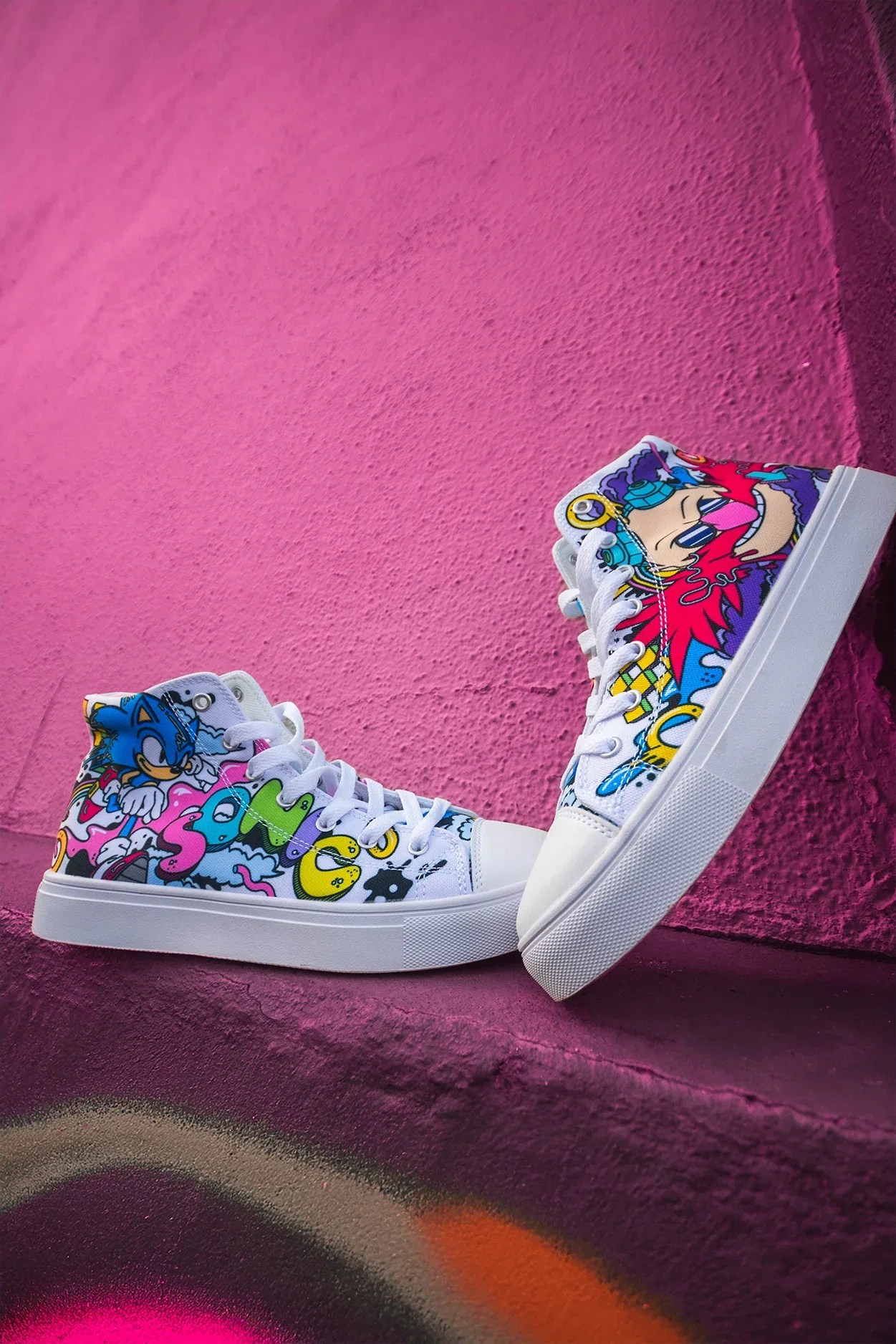 Image of Sonic the Hedgehog: Ring Drip Sneakers