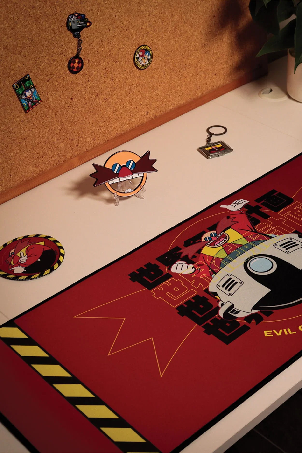Image of Sonic the Hedgehog: Dr. Eggman Deskpad & Coaster Set by Fanattik