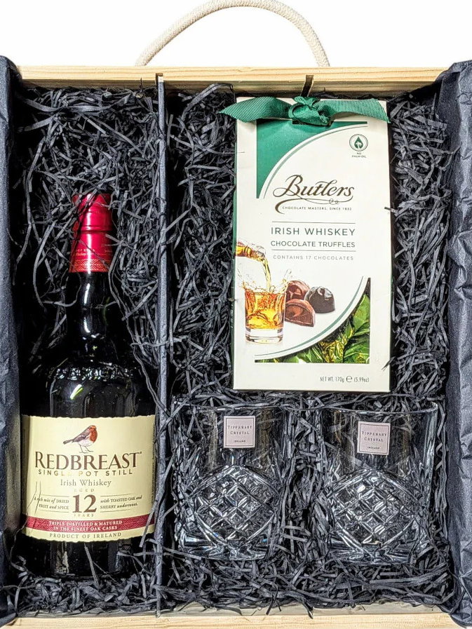 Redbreast 12 Year Old Single Pot Still Irish Whiskey Wooden Gift Box