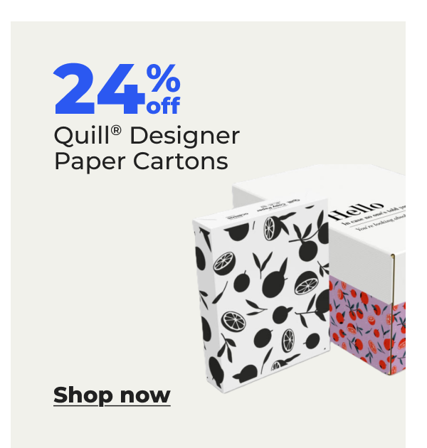 24% off Quill® Designer Paper Cartons - Shop now