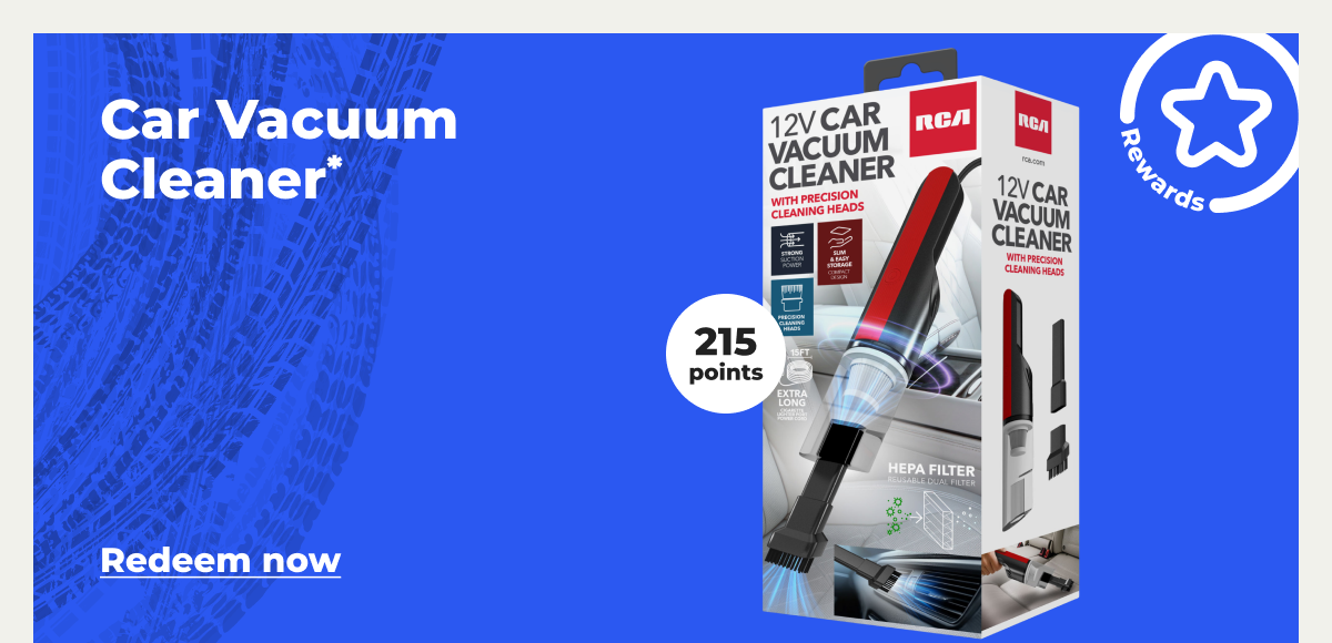 [Rewards] Car Vacuum Cleaner* (with 215 points) - Redeem now