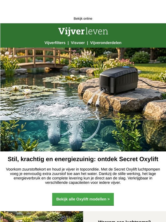 Warm weer vraagt om extra zuurstof💚