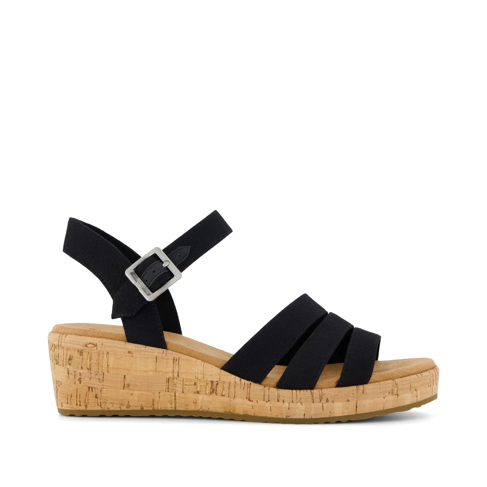 Image of Womens Julia Wedge Sandal Woven Black