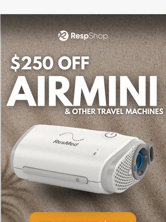 ⏰ Ends Tomorrow: $250 OFF Travel CPAPs