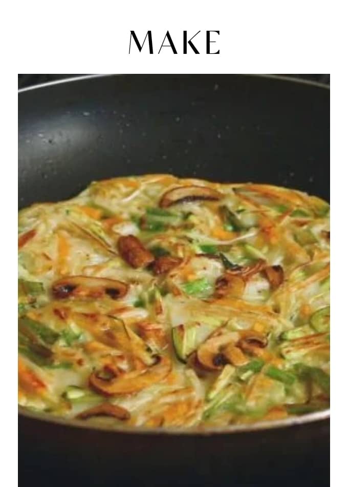 Make Vegetable Pancake