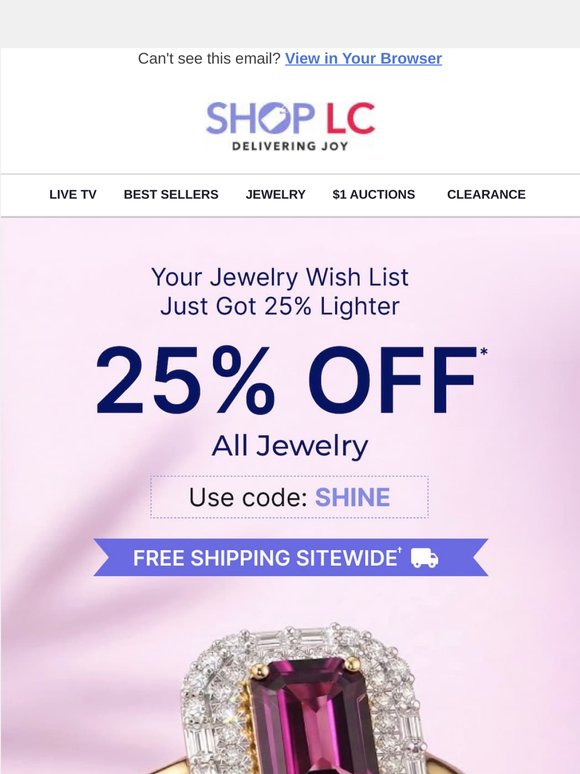 👀 25% OFF + $0 Shipping