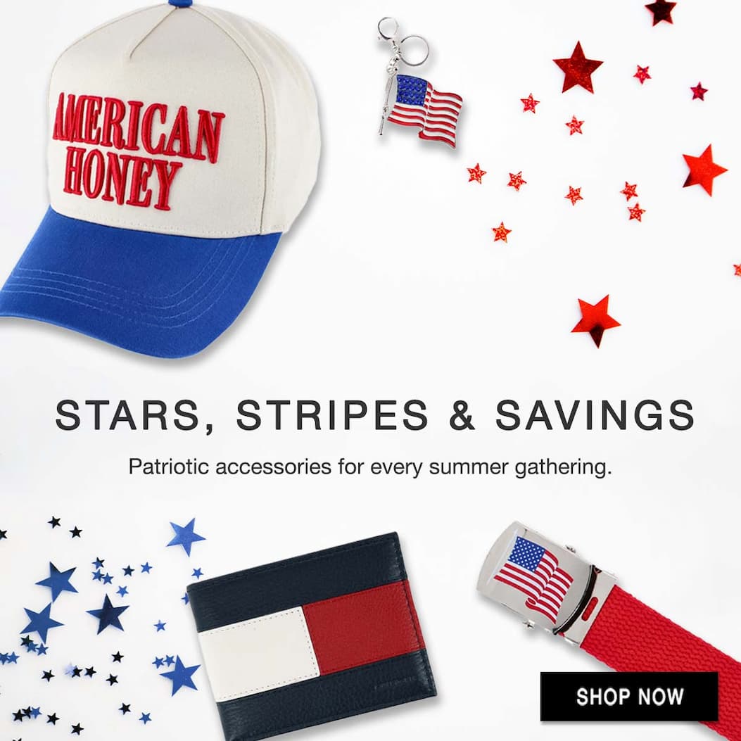 Stars, stripes & savings. Patriotic Accessories for every summer gathering 