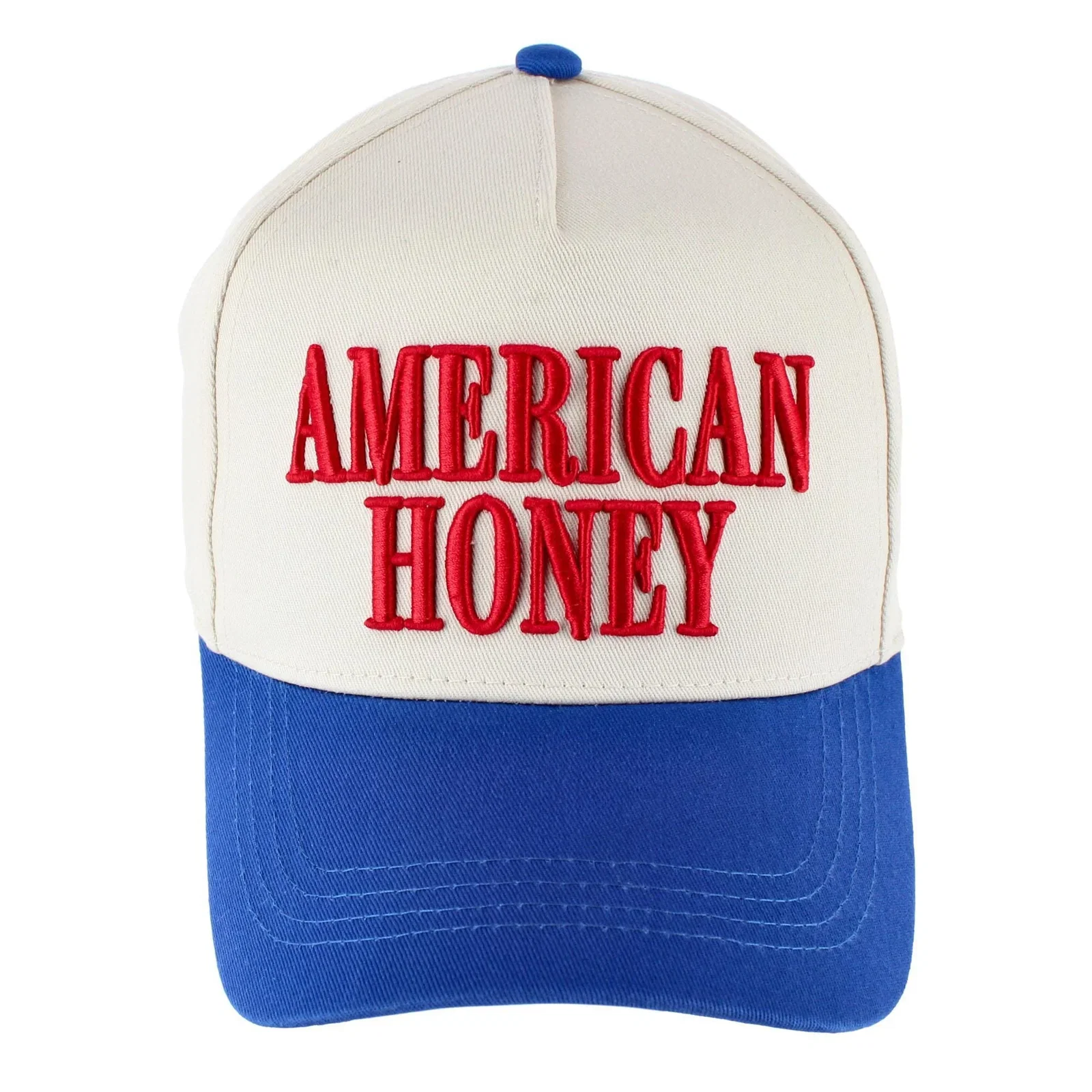 Image of CTM® Women's American Honey Two Tone Baseball Cap