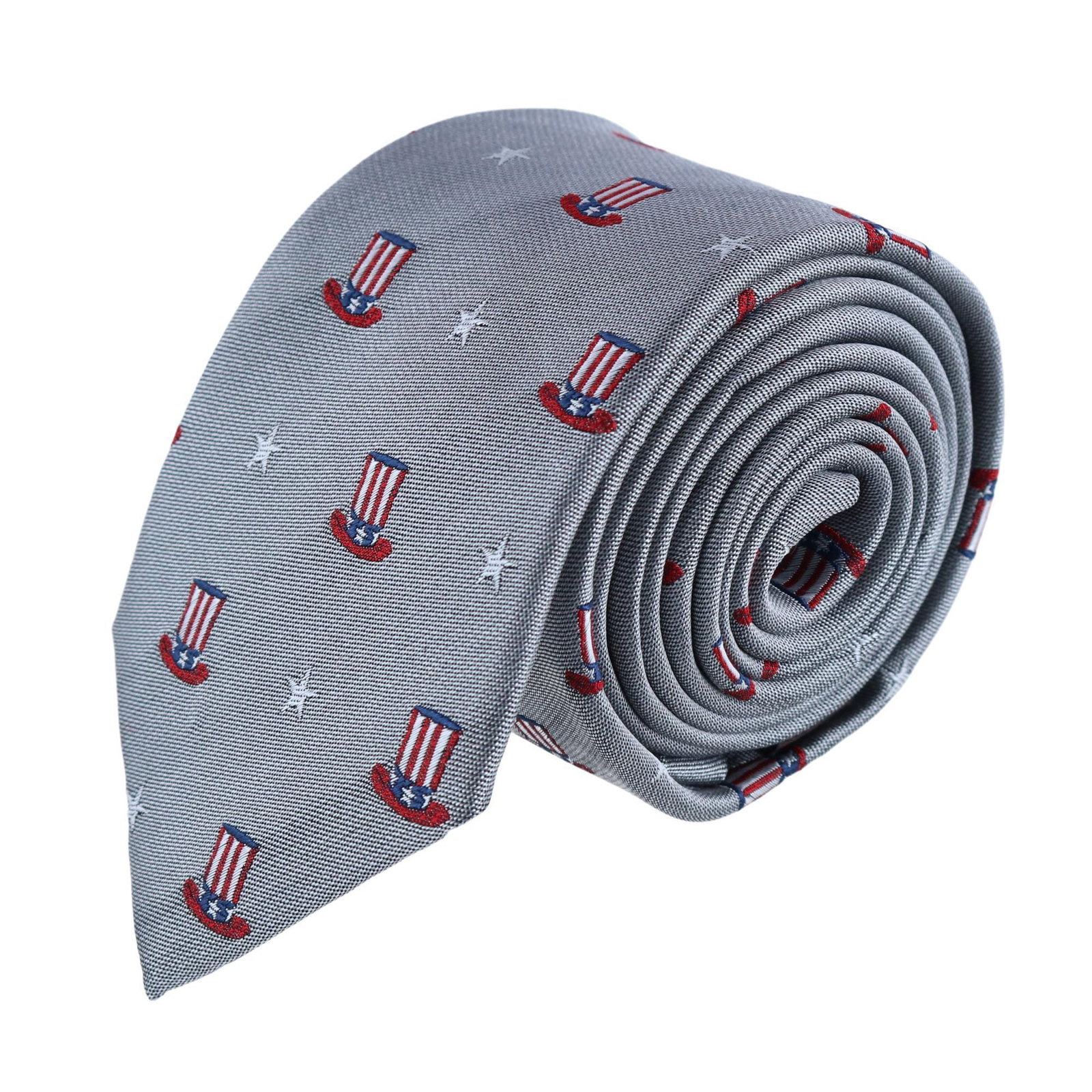 Image of Trafalgar Uncle Sam Pride Silk Novelty Necktie