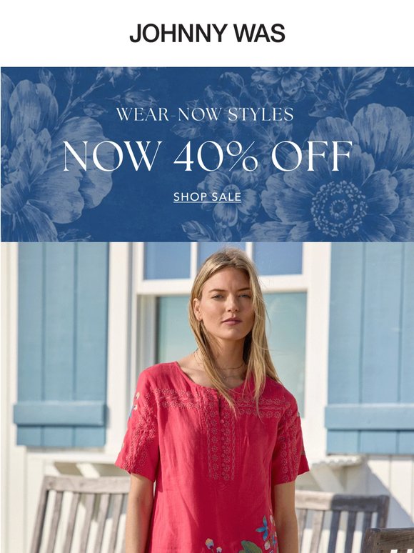 40% Off Select Vacation-Ready Pieces & Swimwear