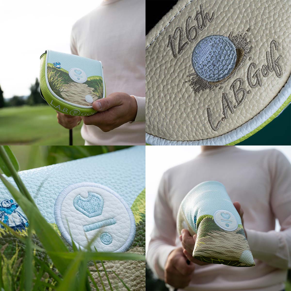4 block image of Long Island Links headcovers