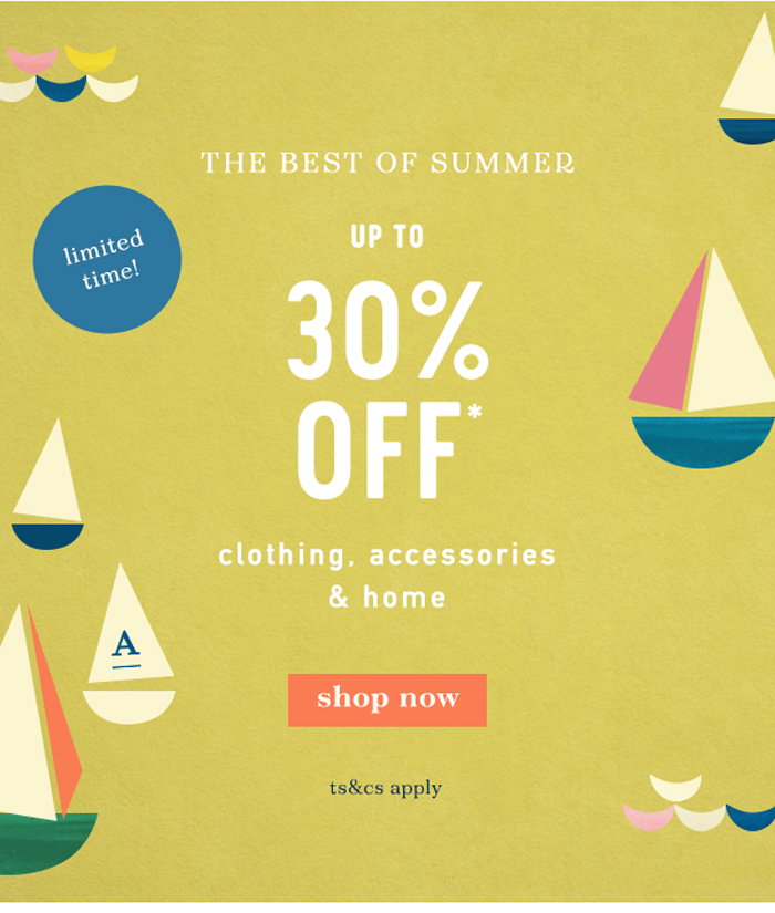 up to 30% off summer
