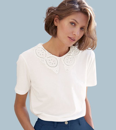 Collar detail t-shirt