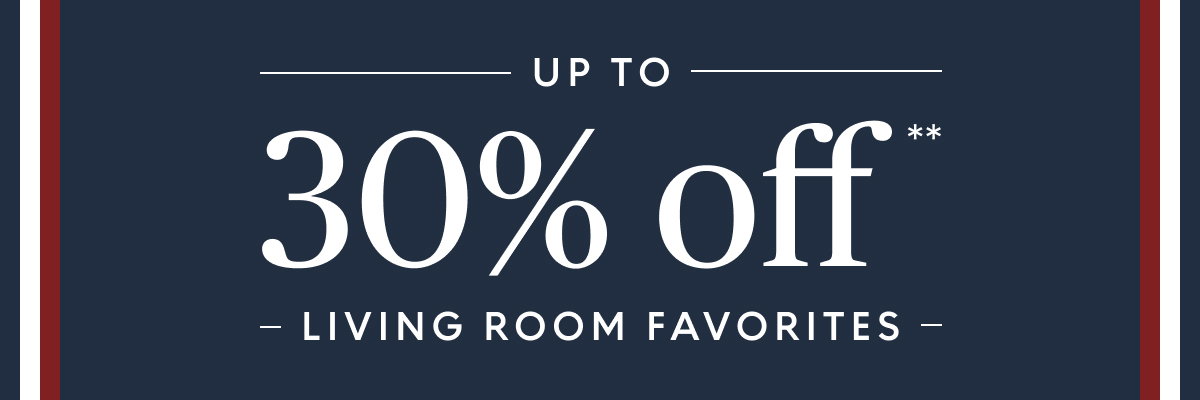 Living room up to 30% off