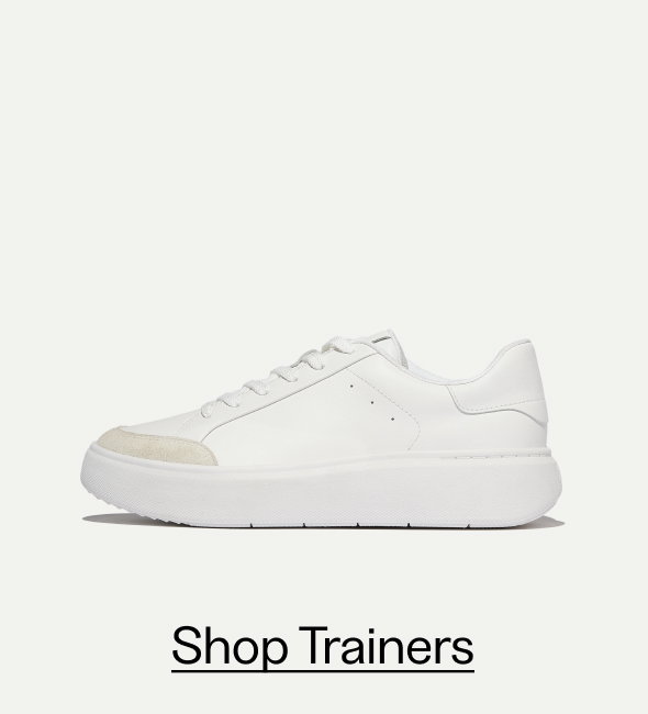 RTG Leather/Suede Trainers - Urban White