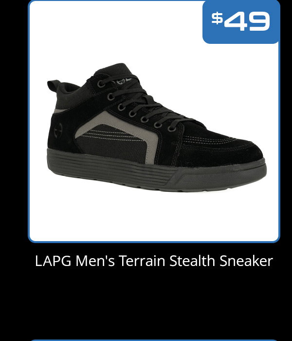 LAPG Men's Terrain Stealth Sneaker