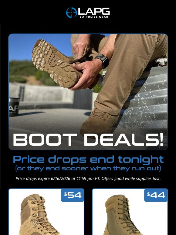 Last chance on these footwear deals