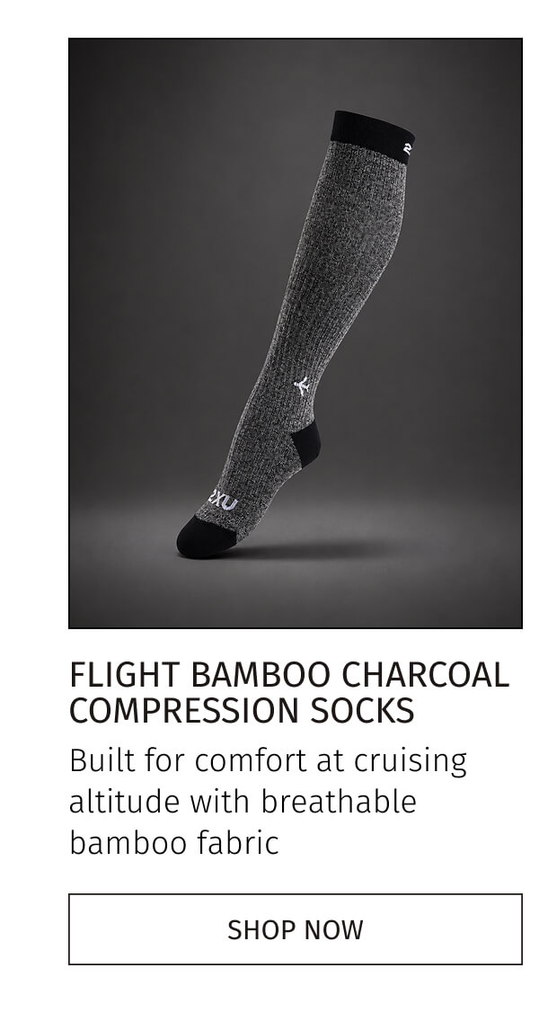 FLIGHT BAMBOO CHARCOAL COMPRESSION SOCKS | SHOP NOW 