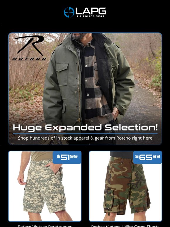 Huge expanded selection of Rothco!