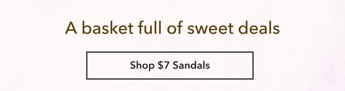 Shop $7 Sandals
