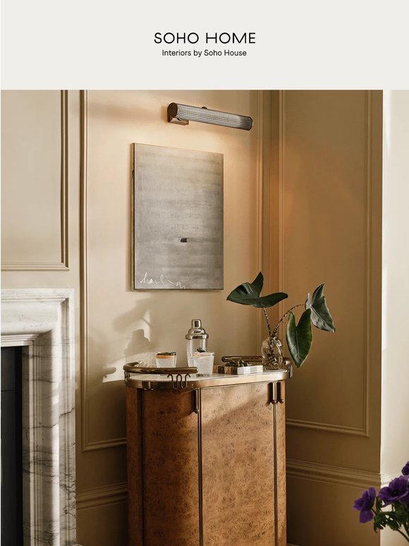 Curate a stylish home bar