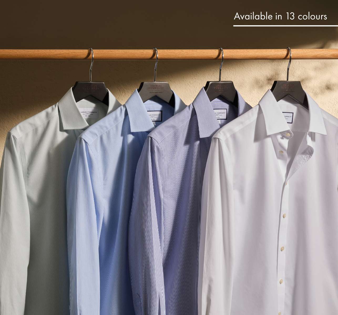 Non-Iron Stretch Poplin Shirt - White