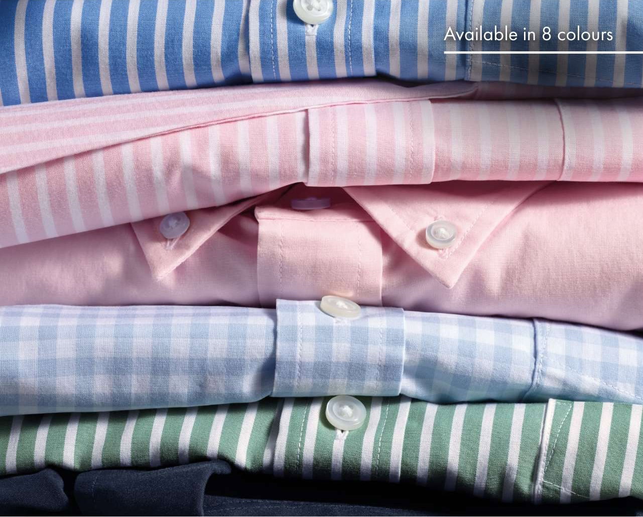 Button-Down Stretch Washed Poplin Shirt