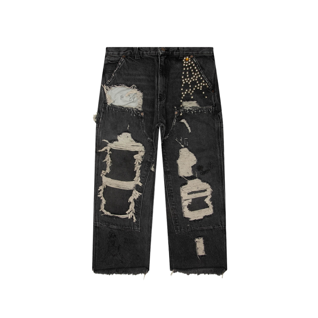 Busted Double Knee Jean - Black