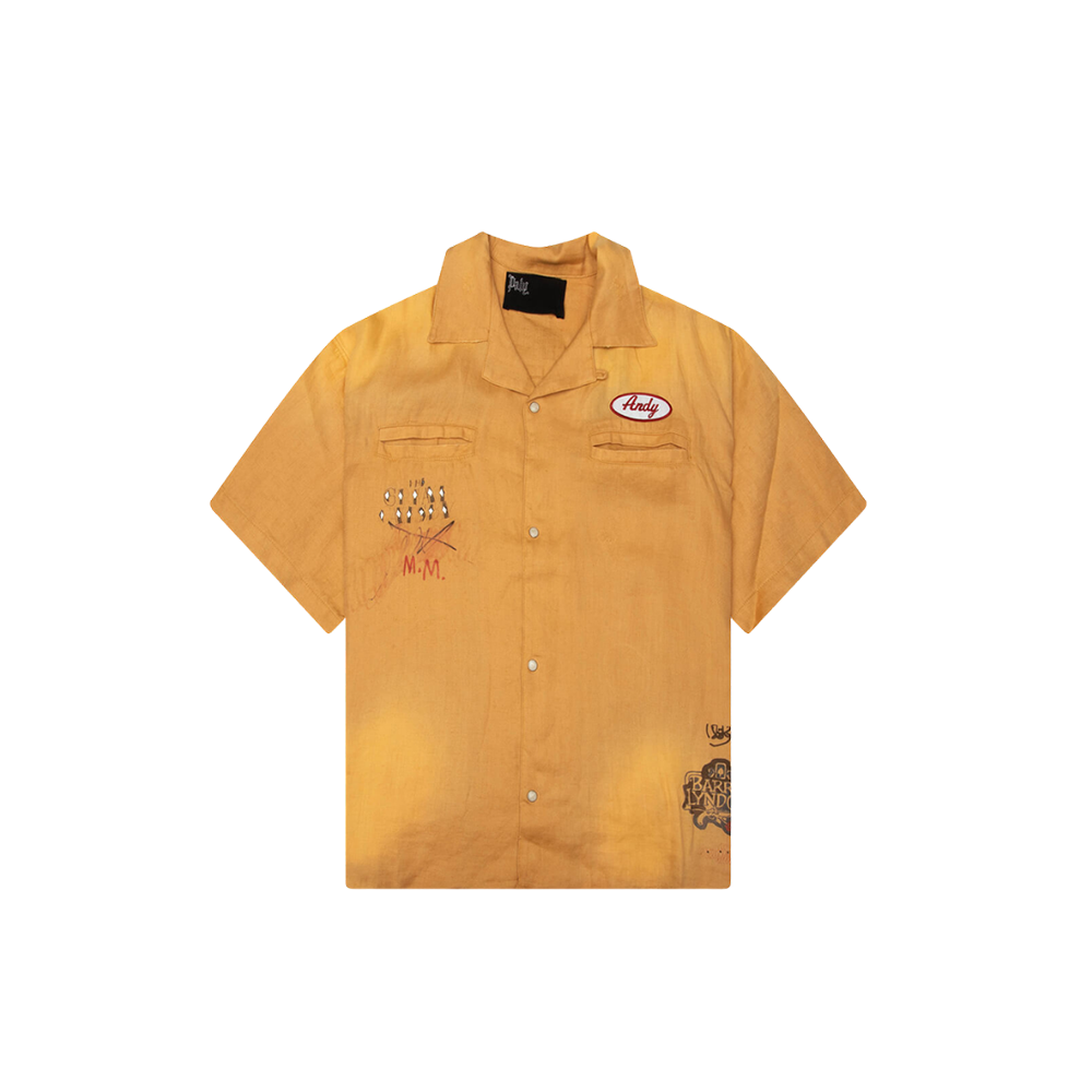 Montauk S/S Bowling Shirt - Yellow