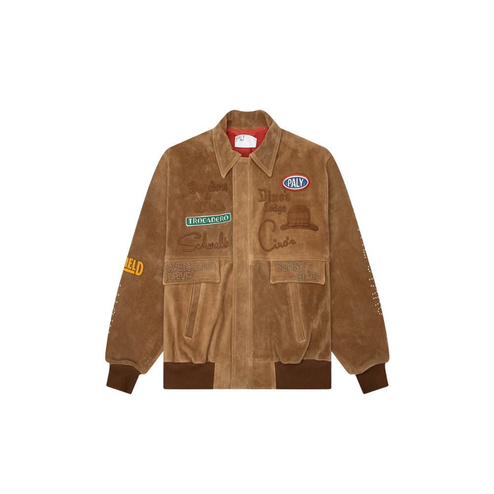 Sunset Blvd. Sponsored Suede Jacket - Tan