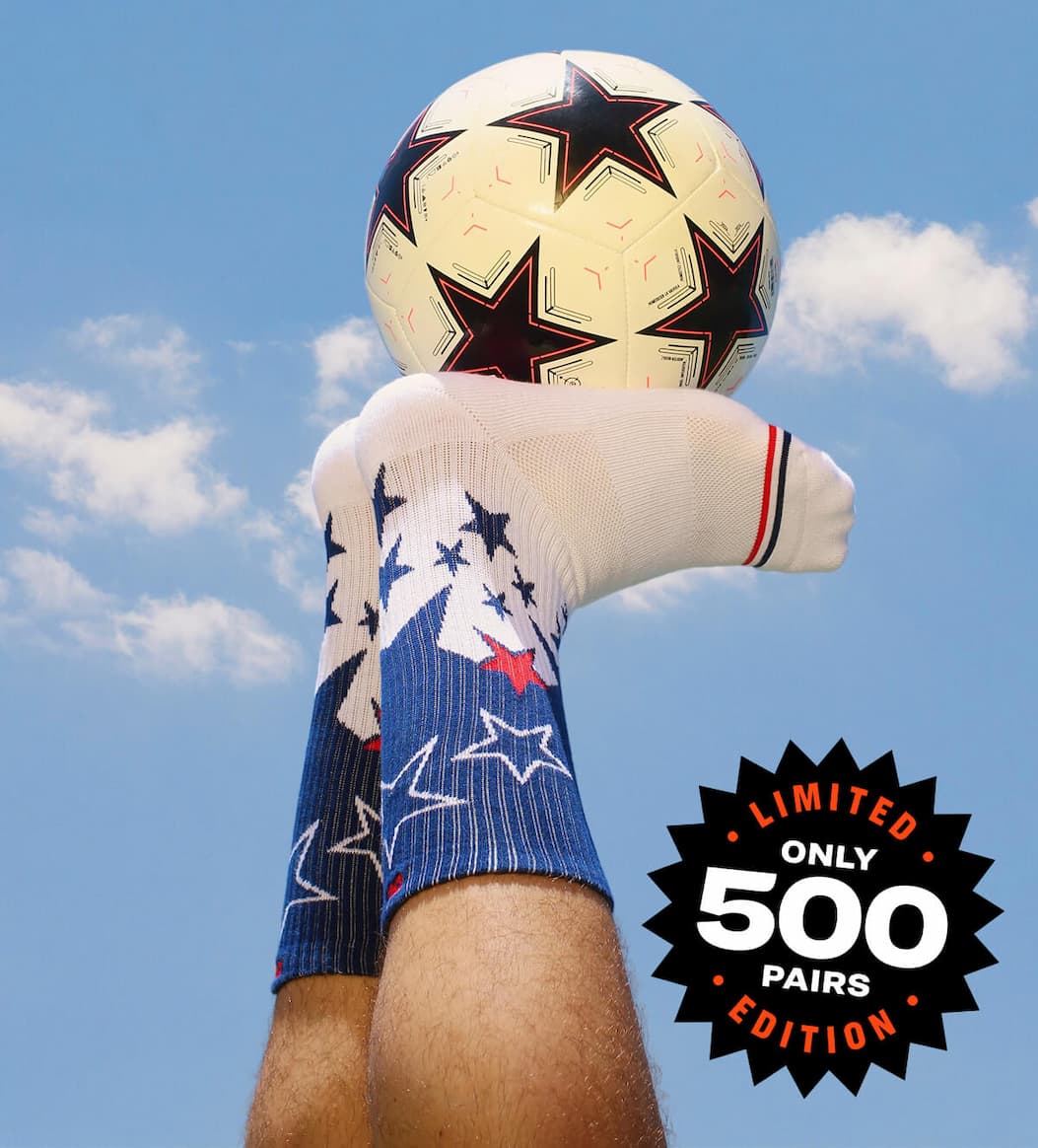 USA 250 crew socks on modle Limited Edition Only 500 Pairs 