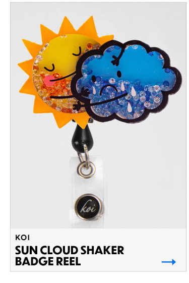 Koi | Sun Cloud Shaker Badge Reel | Shop Now