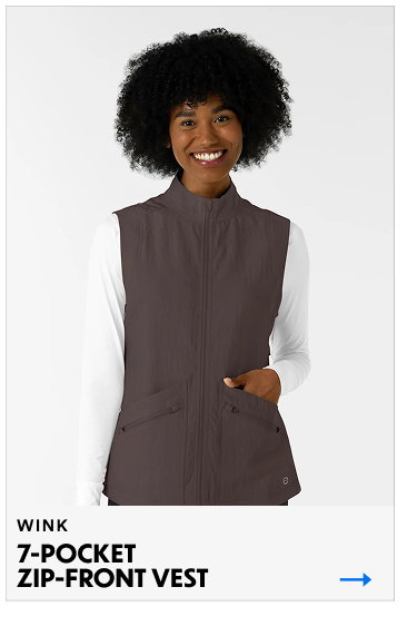 Wink | 7-Pocket Zip Front Vest | Shop Now