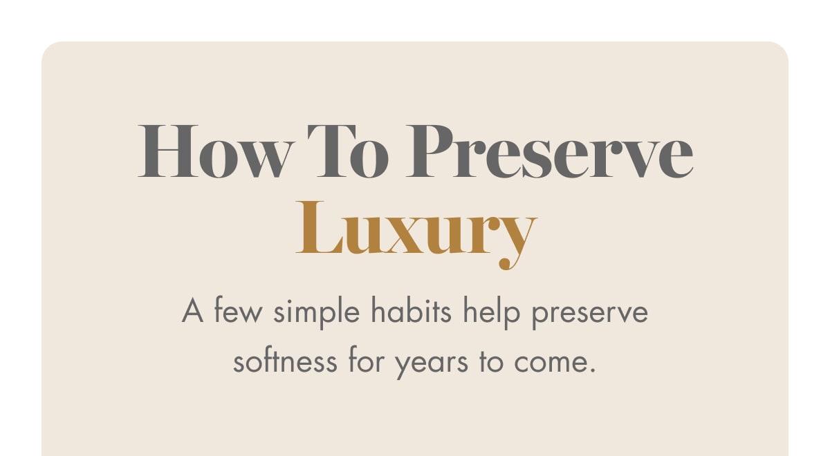 How To Preserve Luxury