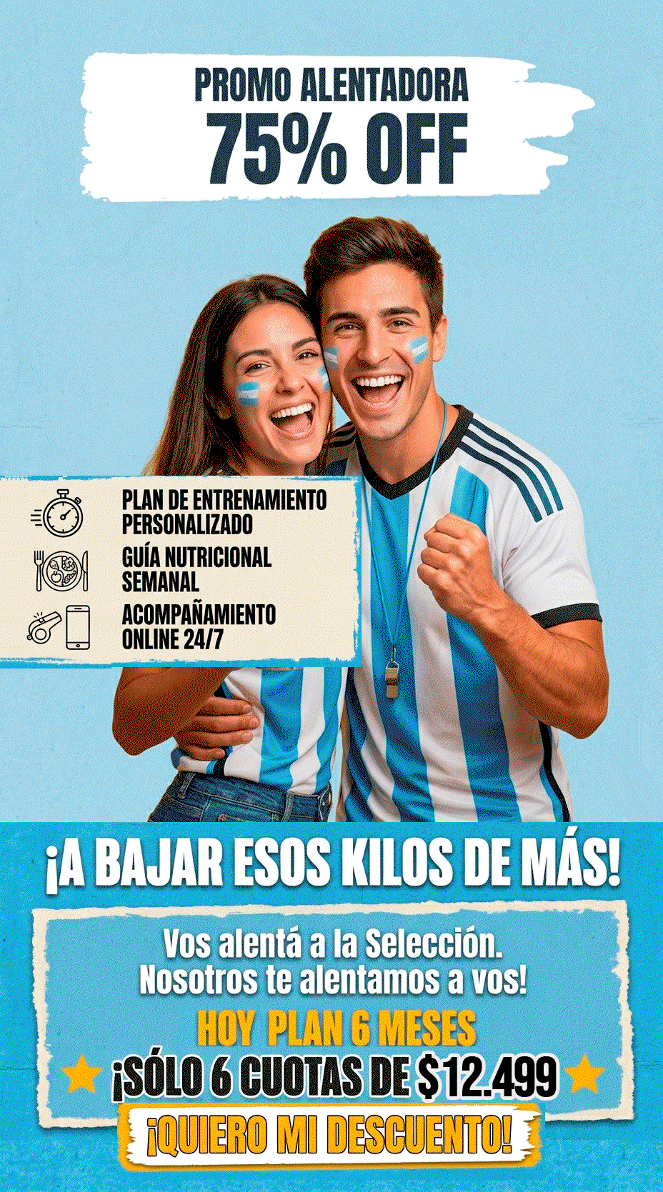 PLAN NUTRICIONAL/ 6 cuotas de $14999 / + 6 MESES GRATIS