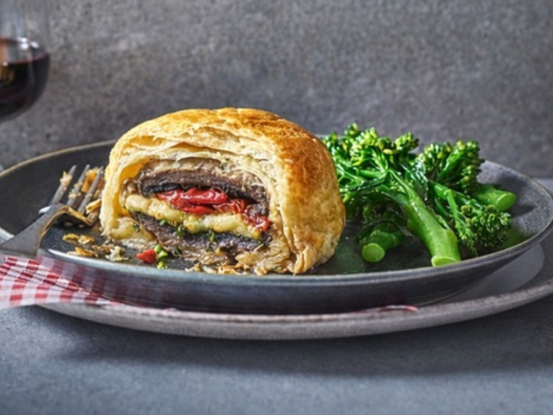 Portobello Mushroom Wellington with Brie