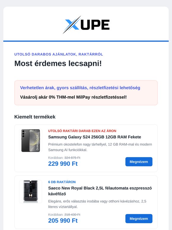 Utolsó darabok, akár 0% THM-el!
