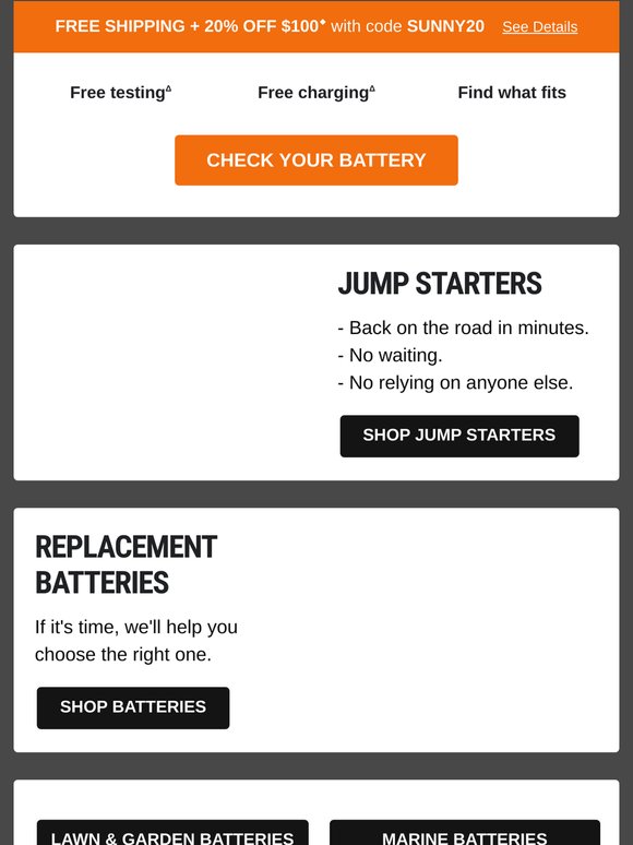 Don’t get stranded—heat drains batteries ☀️
