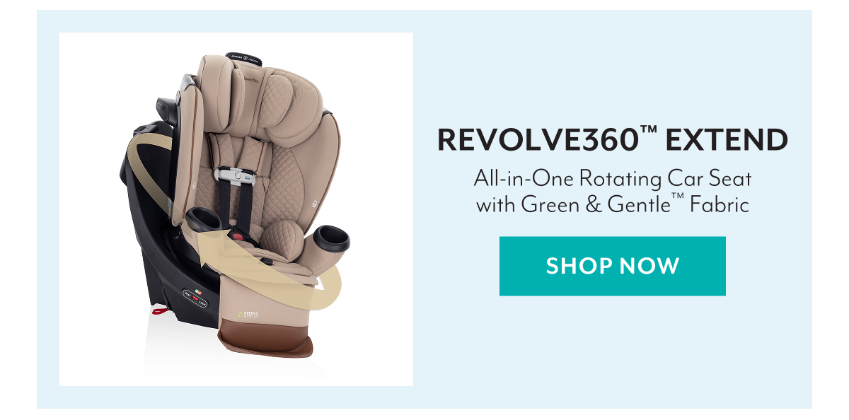 REVOLVE360™ EXTEND All-in-One Rotating Car Seat with Green & Gentle™ Fabric | SHOP NOW