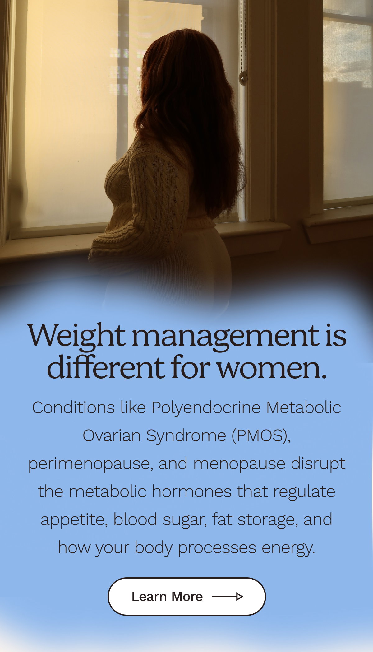 Weight management is different for women. 
