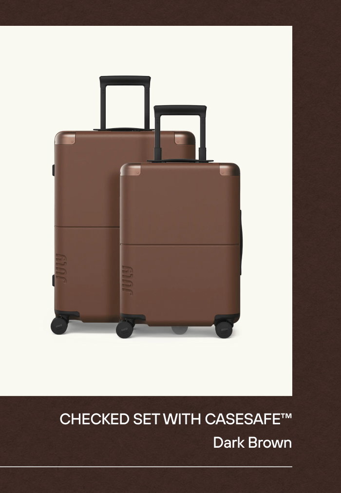 Checked Set With CaseSafe™ Dark Brown