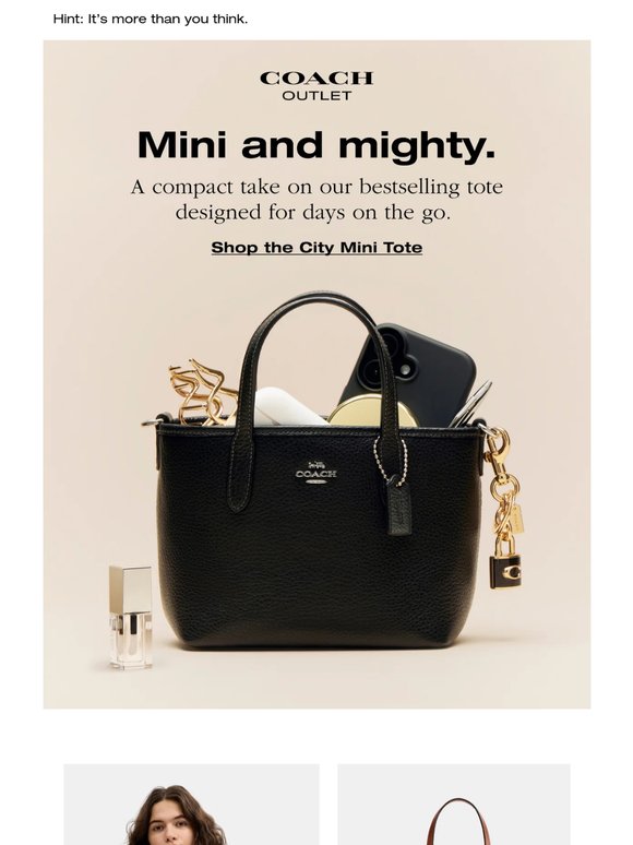 What fits in the City Mini Tote?