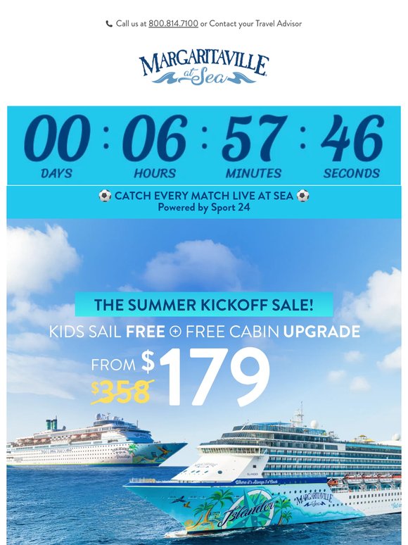 ⚽ FINAL CALL: $179 Cruise Fares Before the Whistle