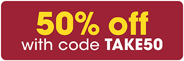 50% Off with code TAKE50